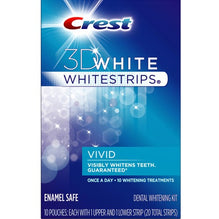 Crest 3D Vivid Whitestrips 20 Strips (10 Packs) Teeth Whitening Strips
